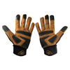Zero Friction Dura Palm Universal-Fit Work Glove, Tan/Black WG100003